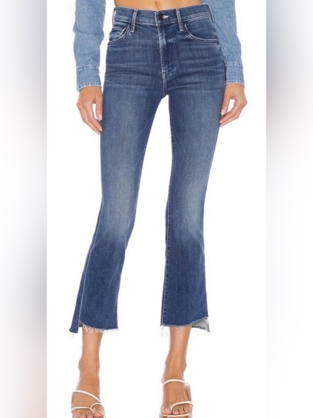 Mother Women's The Insider Crop Step Fray Jeans 27